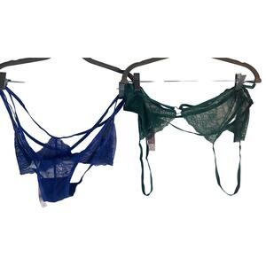 Adore Me size 2X crotchless panty LOT 2 NWT